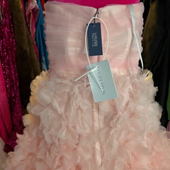 NWT MARCHESA  Notte tea length pink ombré gown. New with tags size 14 - Picture 5 of 10
